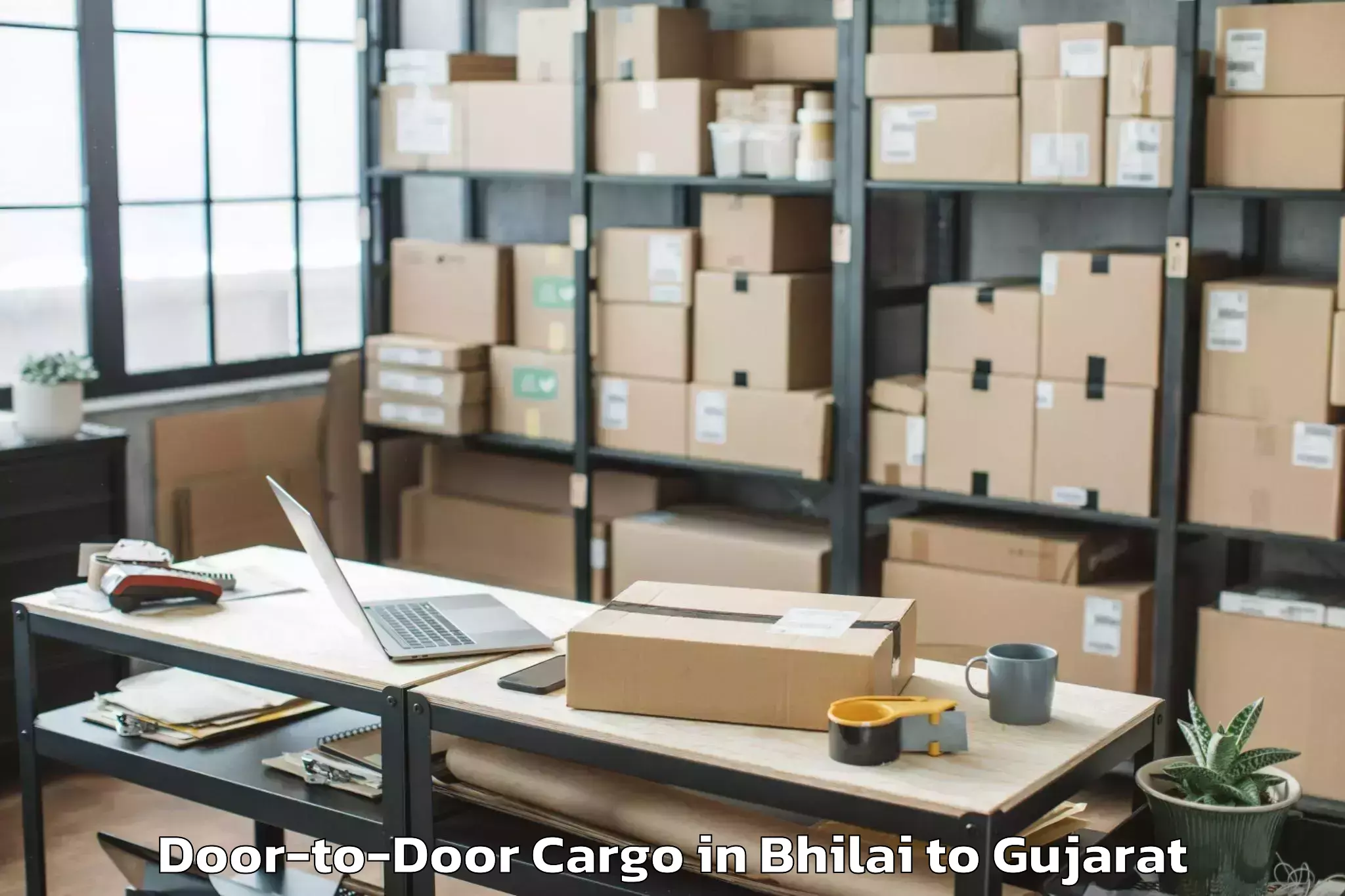 Affordable Bhilai to Vatadara Door To Door Cargo